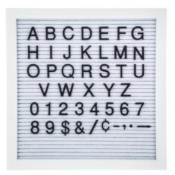 Hobby Lobby Felt Letter Board & Letters, Sawtooth Hanger for Wall Mounting - Picture 2 of 10